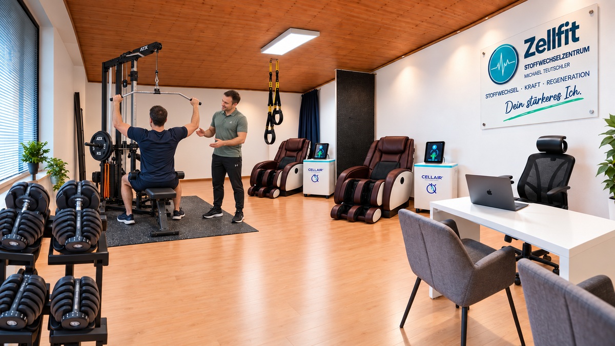 Persönlich begleitetes Training am ATX-Gerät im Zellfit-Trainingsraum